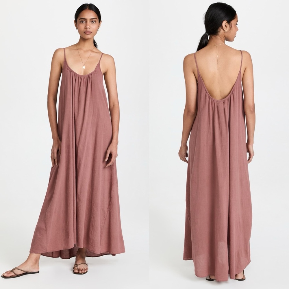 Elegant Mauve Maxi Dress